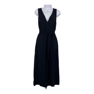 French Connection Womens Size 4 Black V-Neck Sleeveless Jumpsuit New NWT